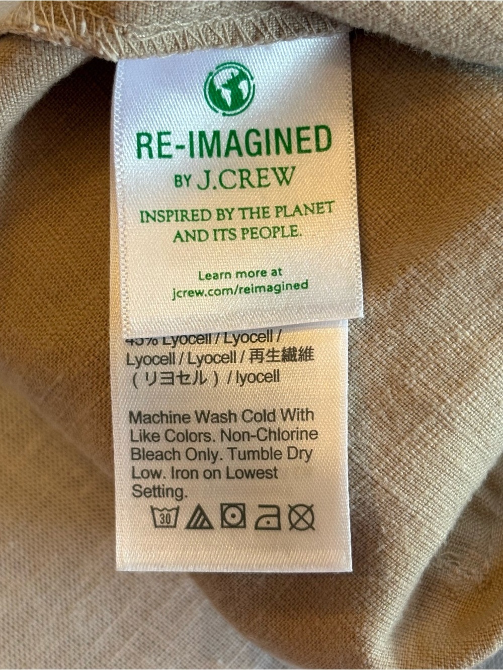 J. Crew Women’s Almond Biscotti Drawstring Linen Blend Pants Xl - Picture 5 of 9